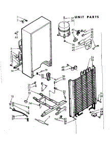 Unit Parts parts for Kenmore Freezer 106.721300 (106721300, 106 721300) from AppliancePartsPros.com