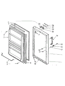 Door Parts parts for Kenmore Freezer 106.721420 (106721420, 106 721420) from AppliancePartsPros.com
