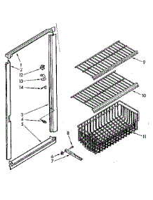 Freezer Breaker Parts parts for Kenmore Freezer 106.721541 (106721541, 106 721541) from AppliancePartsPros.com