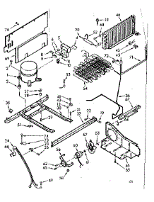 Unit Parts parts for Kenmore Freezer 106.721550 (106721550, 106 721550) from AppliancePartsPros.com