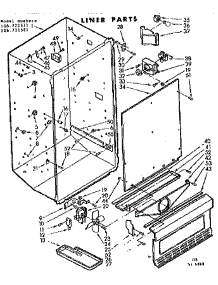 Liner Parts parts for Kenmore Freezer 106.721571 (106721571, 106 721571) from AppliancePartsPros.com