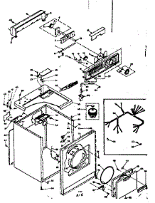 Machine Sub-Assembly parts for Kenmore Dryer 110.6308742 (1106308742, 110 6308742) from AppliancePartsPros.com