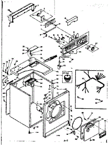 Machine Sub-Assembly parts for Kenmore Dryer 110.6308743 (1106308743, 110 6308743) from AppliancePartsPros.com
