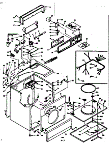 Machine Sub-Assembly parts for Kenmore Dryer 110.6308830 (1106308830, 110 6308830) from AppliancePartsPros.com