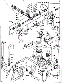 Water System parts for Kenmore Washer Dryer Combo 110.6310800 (1106310800, 110 6310800) from AppliancePartsPros.com