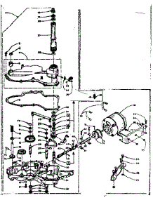 Worm Gear Case And Motor Assembly parts for Kenmore Washer 110.6312800 (1106312800, 110 6312800) from AppliancePartsPros.com