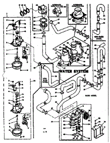 Water System parts for Kenmore Washer 110.6315760 (1106315760, 110 6315760) from AppliancePartsPros.com