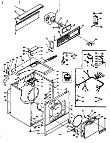 Machine Sub-Assembly parts for Kenmore Dryer 110.6317701 (1106317701, 110 6317701) from AppliancePartsPros.com