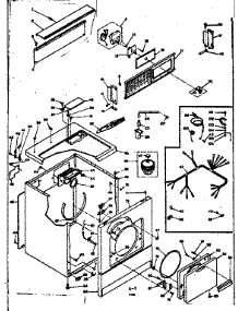 Machine Sub-Assembly parts for Kenmore Dryer 110.6317702 (1106317702, 110 6317702) from AppliancePartsPros.com