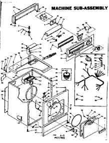 Machine Sub-Assembly parts for Kenmore Dryer 110.6317801 (1106317801, 110 6317801) from AppliancePartsPros.com