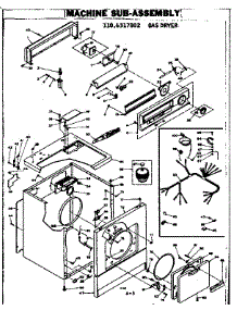 Machine Sub-Assembly parts for Kenmore Dryer 110.6317802 (1106317802, 110 6317802) from AppliancePartsPros.com