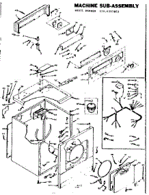 Machine Sub-Assembly parts for Kenmore Dryer 110.6317803 (1106317803, 110 6317803) from AppliancePartsPros.com
