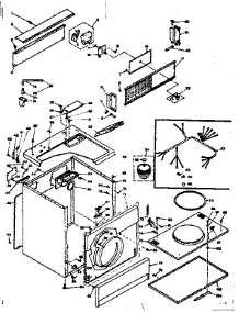 Machine Sub-Assembly parts for Kenmore Dryer 110.6318741 (1106318741, 110 6318741) from AppliancePartsPros.com