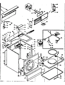 Machine Sub-Assembly parts for Kenmore Dryer 110.6318742 (1106318742, 110 6318742) from AppliancePartsPros.com