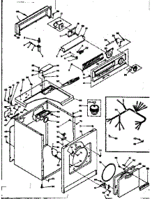 Machine Sub-Assembly parts for Kenmore Dryer 110.6318800 (1106318800, 110 6318800) from AppliancePartsPros.com