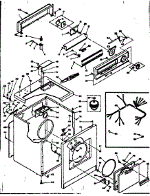 Machine Sub-Assembly parts for Kenmore Dryer 110.6318801 (1106318801, 110 6318801) from AppliancePartsPros.com