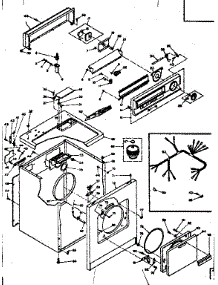 Machine Sub-Assembly parts for Kenmore Dryer 110.6318802 (1106318802, 110 6318802) from AppliancePartsPros.com