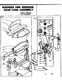 Wringer Gear Case parts for Kenmore Washer 110.6402300 (1106402300, 110 6402300) from AppliancePartsPros.com