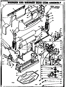 Wringer Gear Case parts for Kenmore Washer 110.6402500 (1106402500, 110 6402500) from AppliancePartsPros.com