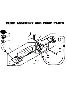 Pump Assembly And Pump Parts parts for Kenmore Washer 110.6402510 (1106402510, 110 6402510) from AppliancePartsPros.com