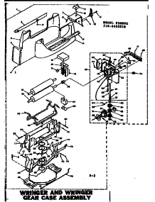Wringer Gear Case parts for Kenmore Washer 110.6402810 (1106402810, 110 6402810) from AppliancePartsPros.com