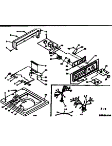 Top And Console Assembly parts for Kenmore Washer 110.6404450 (1106404450, 110 6404450) from AppliancePartsPros.com
