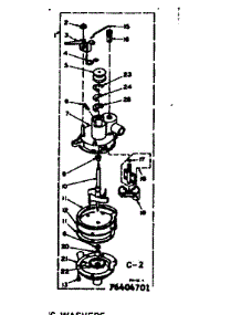 Pump Assembly parts for Kenmore Washer 110.6404701 (1106404701, 110 6404701) from AppliancePartsPros.com
