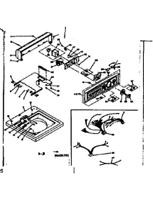 Top And Console Assembly parts for Kenmore Washer 110.6404701 (1106404701, 110 6404701) from AppliancePartsPros.com