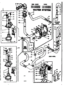 Water System parts for Kenmore Washer 110.6404850 (1106404850, 110 6404850) from AppliancePartsPros.com