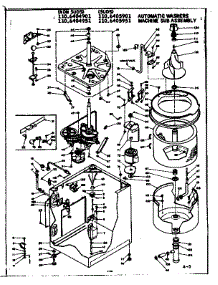 Machine Sub-Assembly parts for Kenmore Washer 110.6404951 (1106404951, 110 6404951) from AppliancePartsPros.com