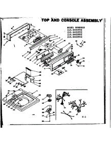 Top And Console Assembly parts for Kenmore Washer 110.6404952 (1106404952, 110 6404952) from AppliancePartsPros.com