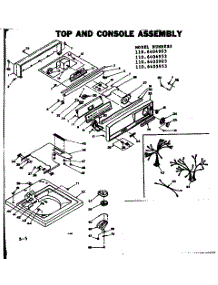 Top And Console Assembly parts for Kenmore Washer 110.6404953 (1106404953, 110 6404953) from AppliancePartsPros.com