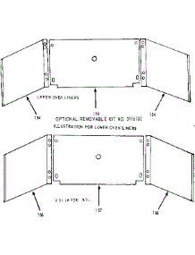 Liner Kit parts for Kenmore Range 103.4266723 (1034266723, 103 4266723) from AppliancePartsPros.com