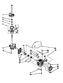 Motor And Pump parts for Kenmore Washer 110.26808691 (11026808691, 110 26808691) from AppliancePartsPros.com