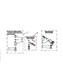 Water System parts for Kenmore Washer 110.26808691 (11026808691, 110 26808691) from AppliancePartsPros.com