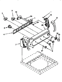 Control Panel parts for Kenmore Washer 110.26808691 (11026808691, 110 26808691) from AppliancePartsPros.com