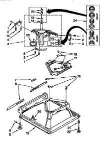 Machine Base parts for Kenmore Washer 110.26808691 (11026808691, 110 26808691) from AppliancePartsPros.com