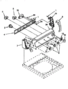 Control Panel parts for Kenmore Washer 110.26808692 (11026808692, 110 26808692) from AppliancePartsPros.com