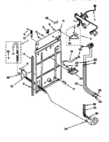 Rear Panel parts for Kenmore Washer 110.26808692 (11026808692, 110 26808692) from AppliancePartsPros.com