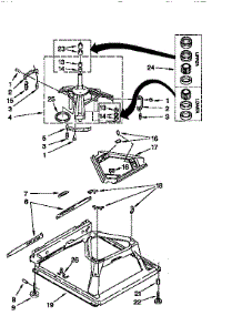 Machine Base parts for Kenmore Washer 110.26809690 (11026809690, 110 26809690) from AppliancePartsPros.com
