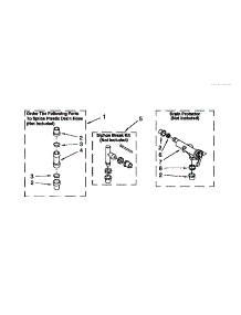 Water System parts for Kenmore Washer 110.26812690 (11026812690, 110 26812690) from AppliancePartsPros.com