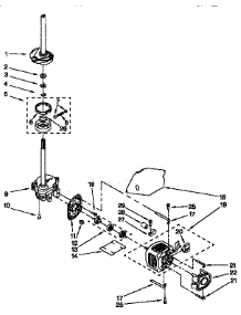 Motor And Pump parts for Kenmore Washer 110.26812691 (11026812691, 110 26812691) from AppliancePartsPros.com