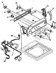 Control Panel parts for Kenmore Washer 110.26812691 (11026812691, 110 26812691) from AppliancePartsPros.com