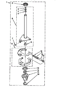 Brake And Drive Tube parts for Kenmore Washer 110.26814690 (11026814690, 110 26814690) from AppliancePartsPros.com