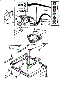 Machine Base parts for Kenmore Washer 110.26814691 (11026814691, 110 26814691) from AppliancePartsPros.com