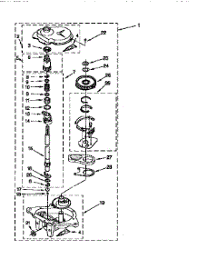 Gearcase parts for Kenmore Washer 110.26822690 (11026822690, 110 26822690) from AppliancePartsPros.com