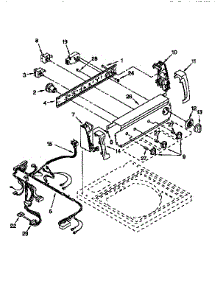 Control Panel parts for Kenmore Washer 110.26822691 (11026822691, 110 26822691) from AppliancePartsPros.com