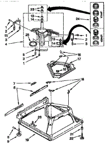 Machine Base parts for Kenmore Washer 110.26822691 (11026822691, 110 26822691) from AppliancePartsPros.com