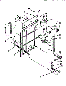 Rear Panel parts for Kenmore Washer 110.26822692 (11026822692, 110 26822692) from AppliancePartsPros.com