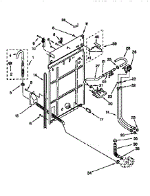 Rear Panel parts for Kenmore Washer 110.26824691 (11026824691, 110 26824691) from AppliancePartsPros.com